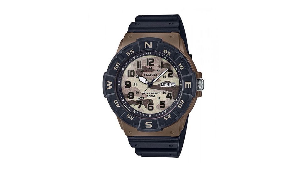 Casio Outdoor Analog Sport Watch, Camo Brown/Tan, MRW220HCM-5BV