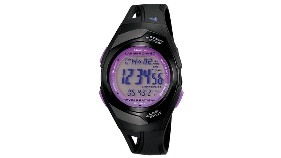 Casio Outdoor LADIES/YOUTH RUNNER-BLACK-10 YR BATT, Black STR300-1C