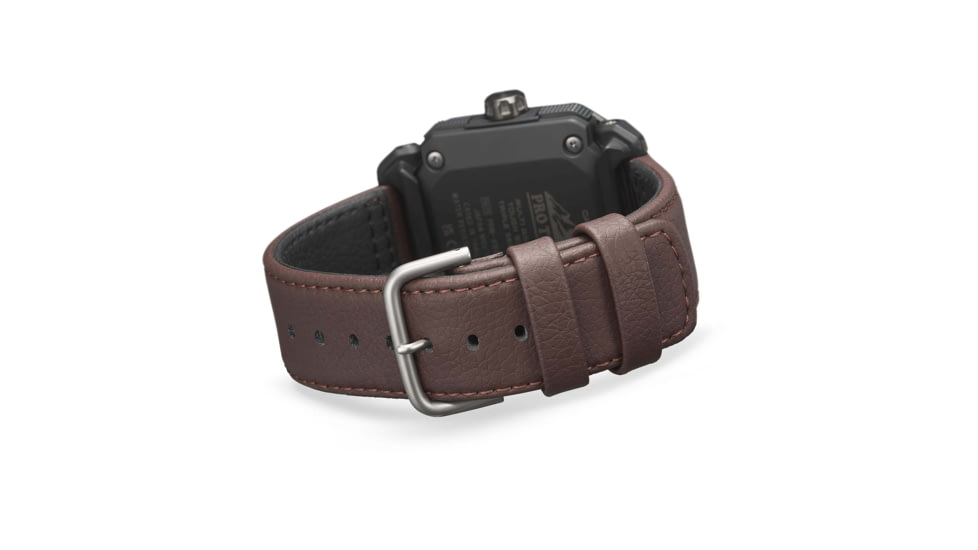 Casio Outdoor Pro Trek Solar Powered Triple Sensor Word Time Watches w/Biomas Plastic Case and Strap - Mens, Brown, One Size, PRW-6900YL-5