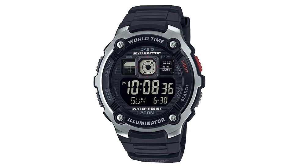 Casio Outdoor Sport Digital Watch, w/200M Water Resistant, LED Light, w/Afterglow AE2000W-1BV
