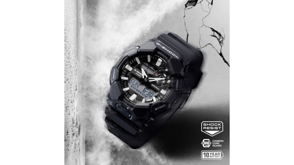 Casio Tactical G-Shock Analog-Digital 10-Year Battery Watch - Mens, Black, One Size, GA-010-1ACR