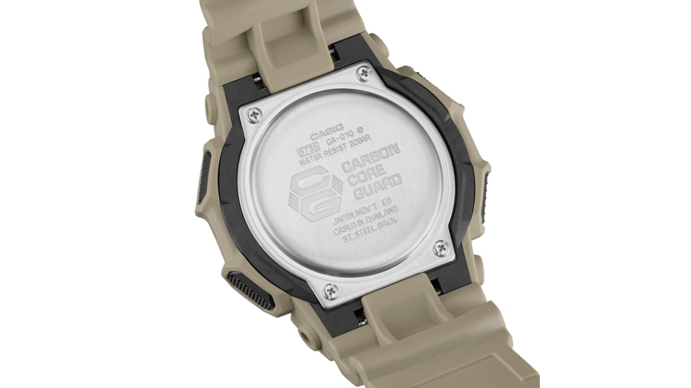 Casio Tactical G-Shock Analog-Digital 10-Year Battery Watch - Mens, Tan, One Size, GA-010-5ACR