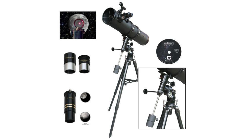 Cassini EQ3 Reflector Telescope, Black, 900x135mm, C-900135EQ3