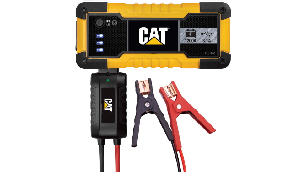 CAT 1200 Peak Amp Jump Starter With USB Power Station, Yellow/Black, CLJ1200