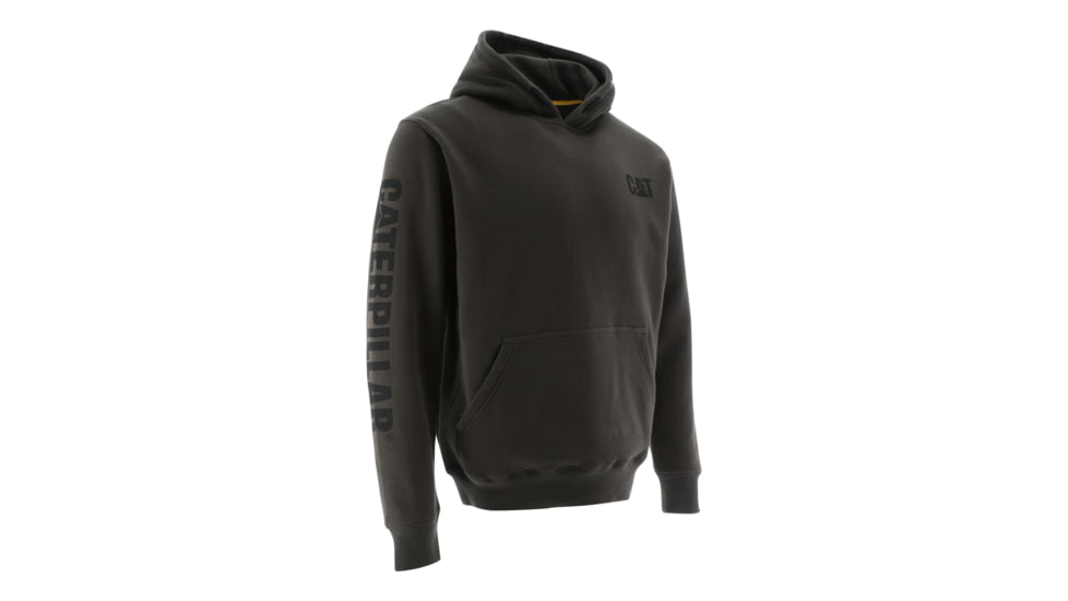 Caterpillar Trademark Banner Hooded Sweatshirt - Men's, Extra Large, Regular, Coffee Bean, 1910709-10960-XL