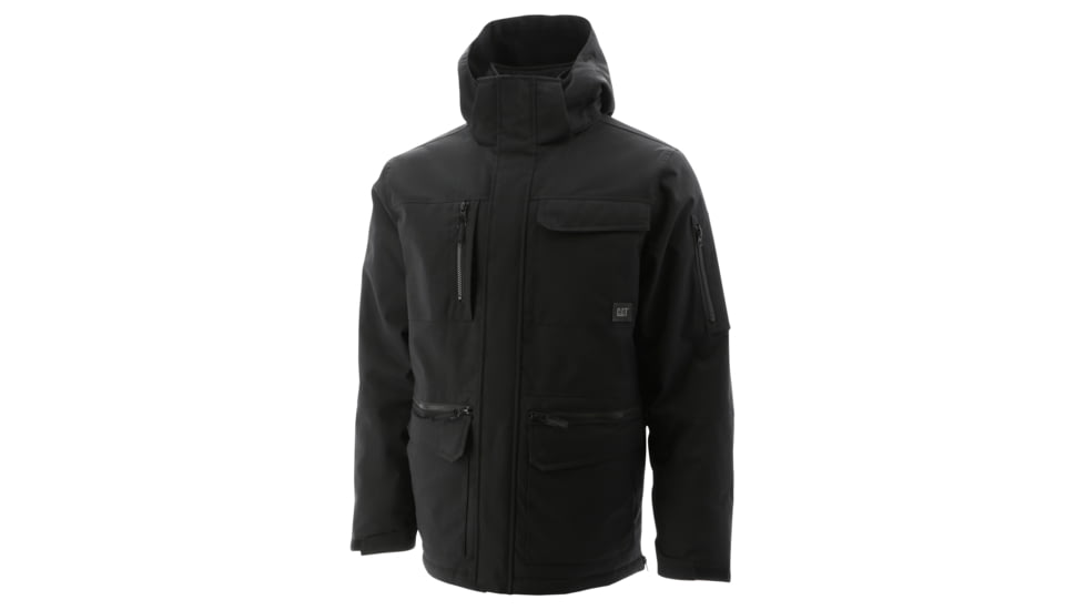 Caterpillar Insulated Work Parka - Men's, Large, Black, 1040001-10158-L