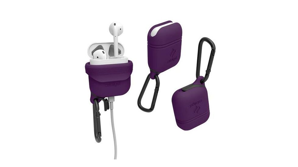 Catalyst Airpods Waterproof Case, Deep Plum, Deep Plum, Silicone, 1 Year Mfg Warranty, CAT-01283