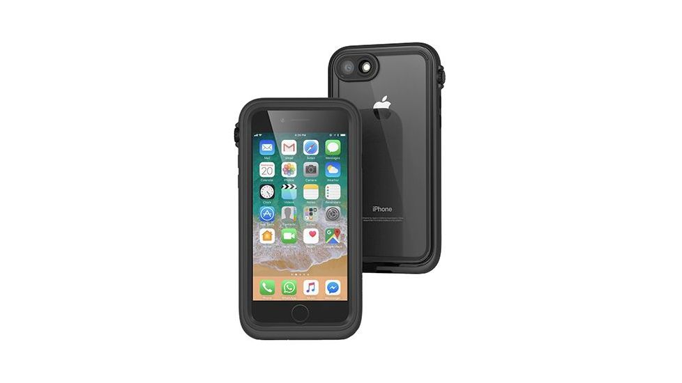 Catalyst iPhone 8/7 Waterproof Case, Stealth Black, Stealth Black, CAT-02099