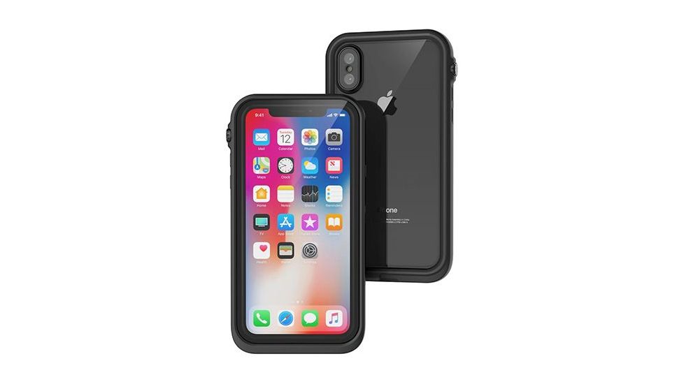 Catalyst iPhone X Waterproof Case, Stealth Black, Stealth Black, CAT-02242