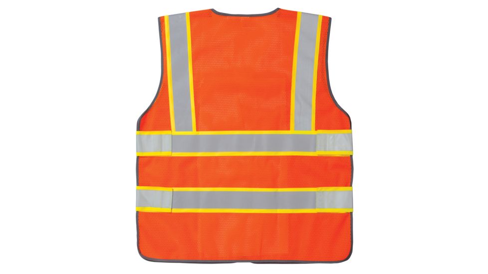 Caterpillar 5 Point Break Away Safety Vest, Hi-Vis Orange, Medium/Large 1322029-607-M/L