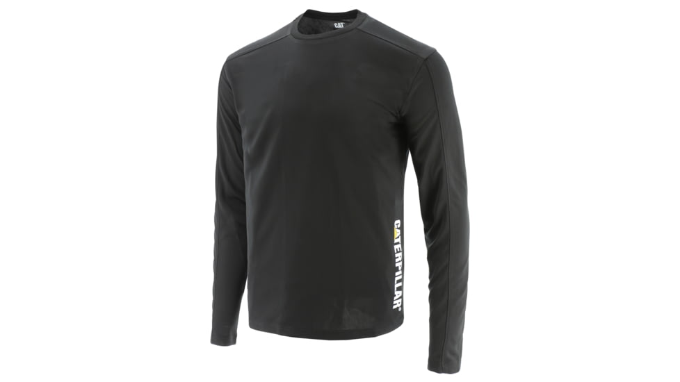 Caterpillar Coolmax Long Sleeve T-Shirt - Men's, Large, Black, 1510577-10158-L