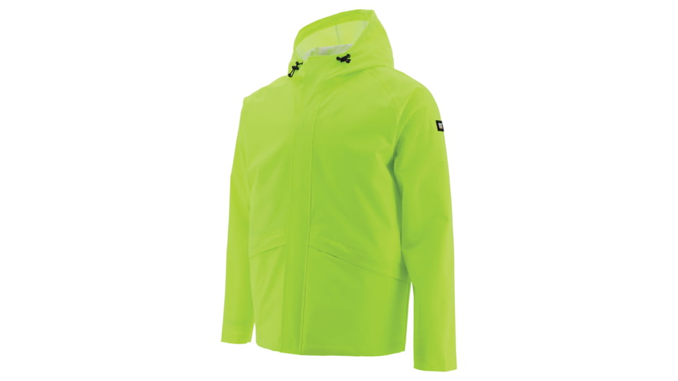 Caterpillar Essential Rain Jacket - Men's, Large, Hi Vis Yellow, 1310150-12130-L