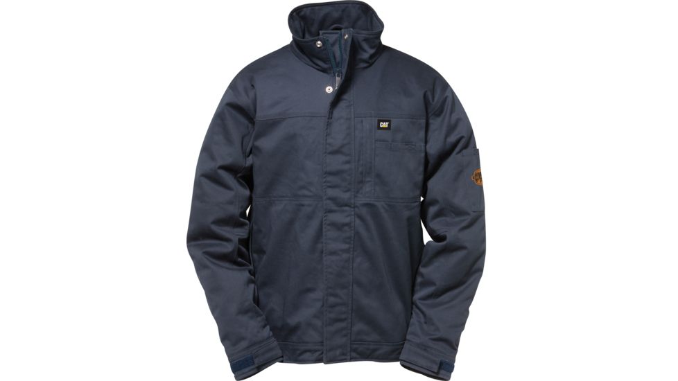 Caterpillar Flame Resistant Light Weight Twill Jacket, FR Navy, 2XL 1310011-57E-2XL