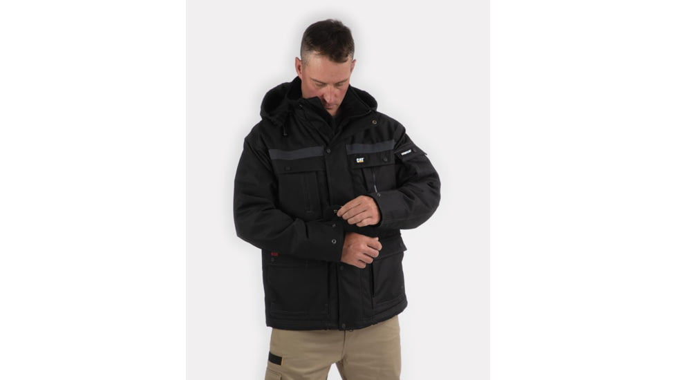 Caterpillar Heavy Insulated Parka - Men's, Black, Large, W11432-016-L