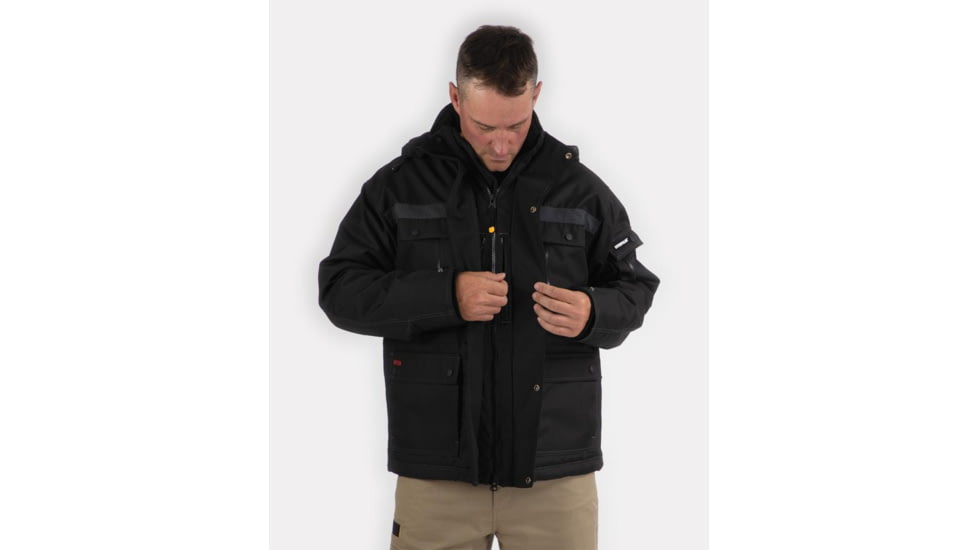 Caterpillar Heavy Insulated Parka - Men's, Black, Large, W11432-016-L