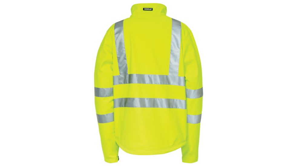Caterpillar Hi Vis Soft Shell Jacket, Hi-Vis Yellow, Medium 1310008-407-M