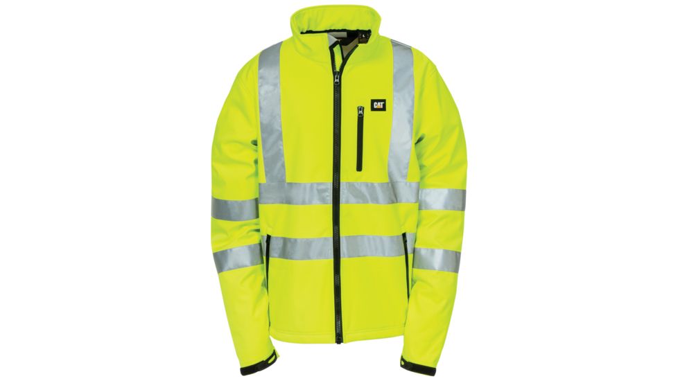 Caterpillar Hi Vis Soft Shell Jacket, Hi-Vis Yellow, Medium 1310008-407-M