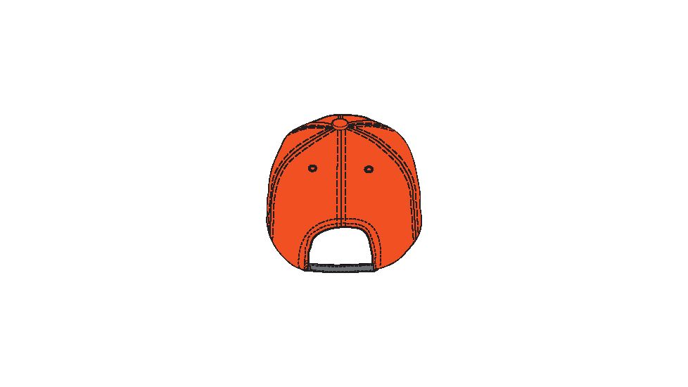 Caterpillar Hi-Vis Trademark Cap, Hi-Vis Orange, One Size 1128101-607-OS