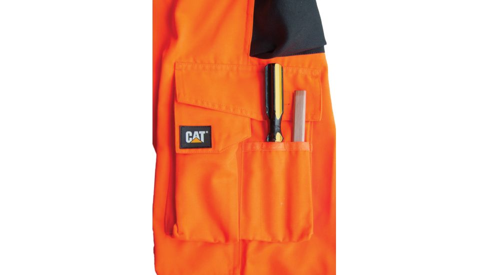 Caterpillar Hi-Vis Trademark Work Pant, Hi-Vis Orange-Black, 28/30 C172EHV-82F-28/30