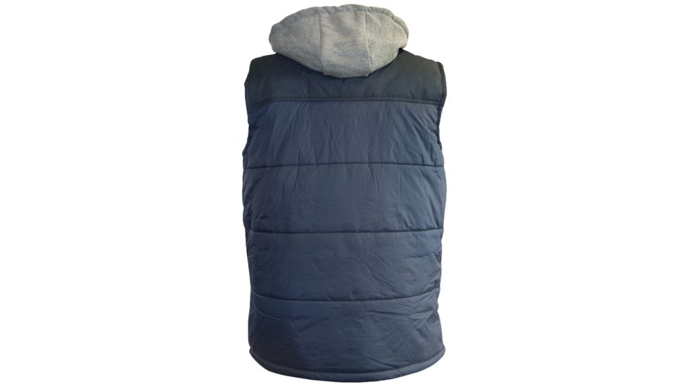 Caterpillar Hooded Work Vest, Navy, Medium 1320008-382-M