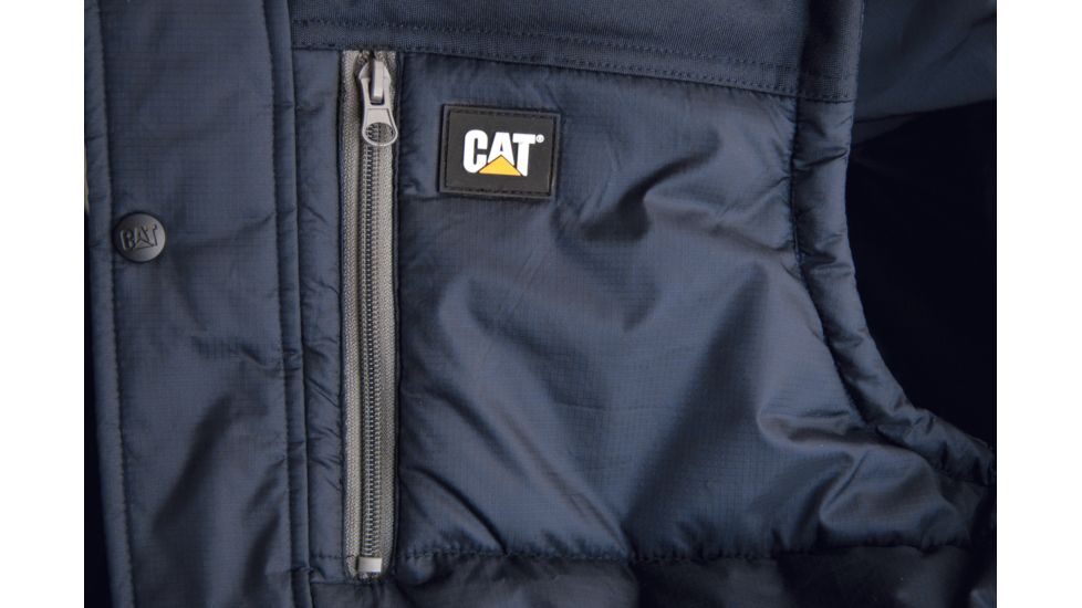 Caterpillar Hooded Work Vest, Navy, Medium 1320008-382-M