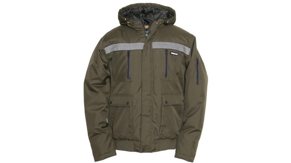 Caterpillar Instigator Bomber Jacket, Army Moss, Large 1310007-10639-L