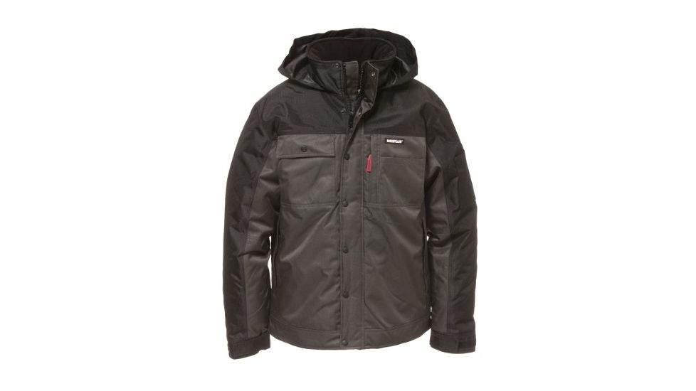 Caterpillar Insulated Twill Jacket, Graphite/Black, Large 1313004-10379-L
