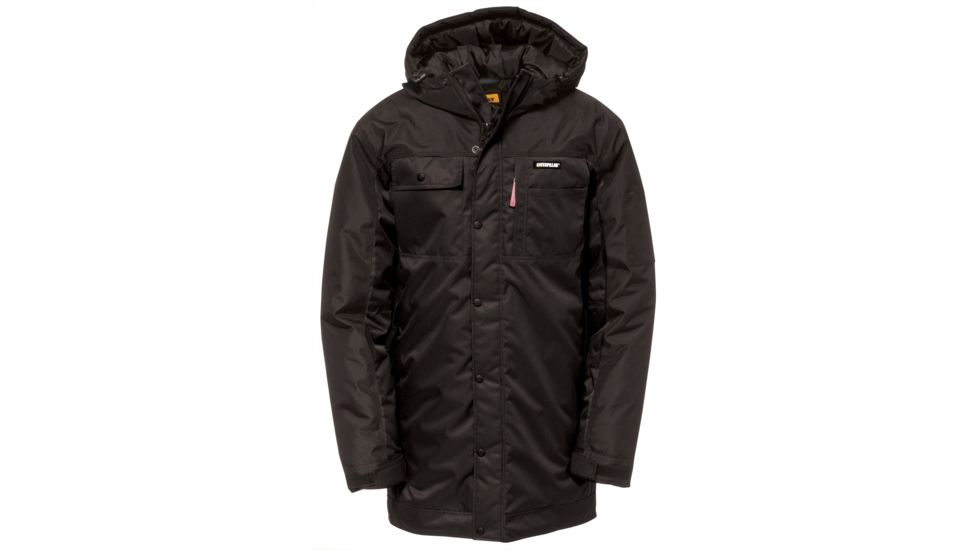 Caterpillar Insulated Twill Parka, Black, Large, 1310009-016-L