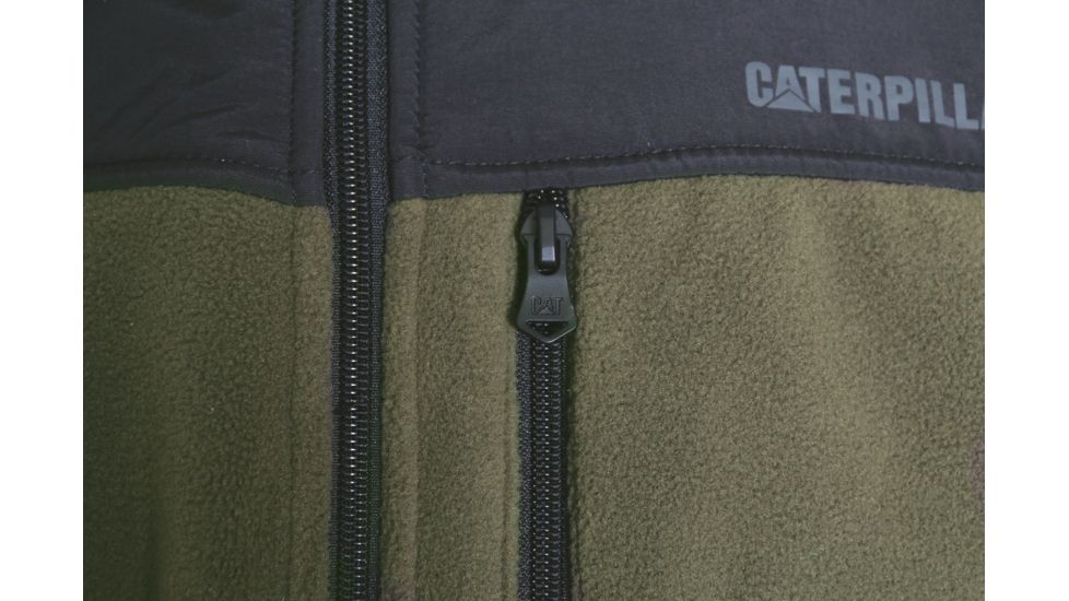 Caterpillar Momentum Fleece Jacket, Army Moss, Large 1313092-10639-L