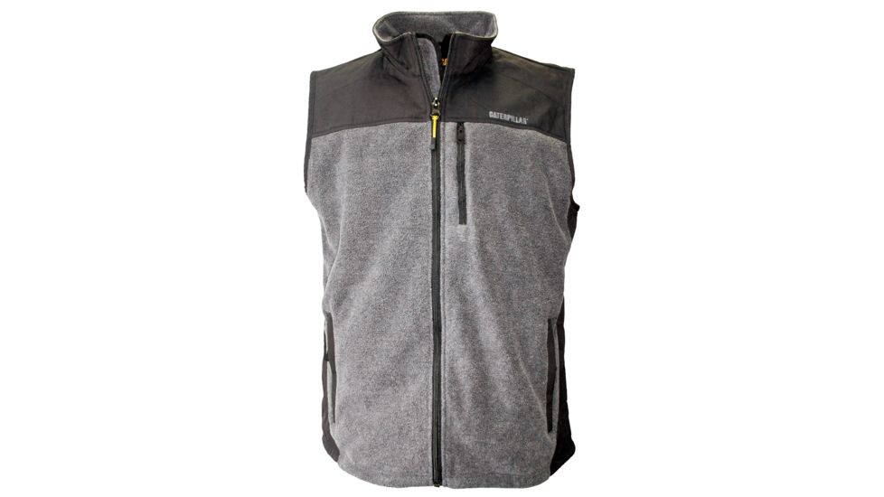Caterpillar Momentum Fleece Vest, Dark Heather Grey, Medium 1322033-004-M