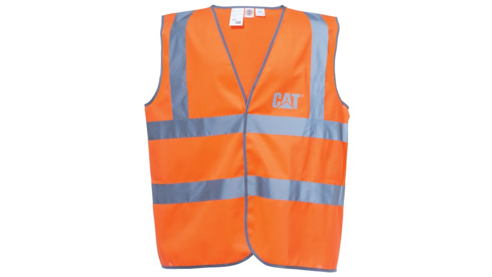 Caterpillar Printed Hi-Vis Vest, Hi-Vis Orange, Medium/Large 1322024-607-M/L