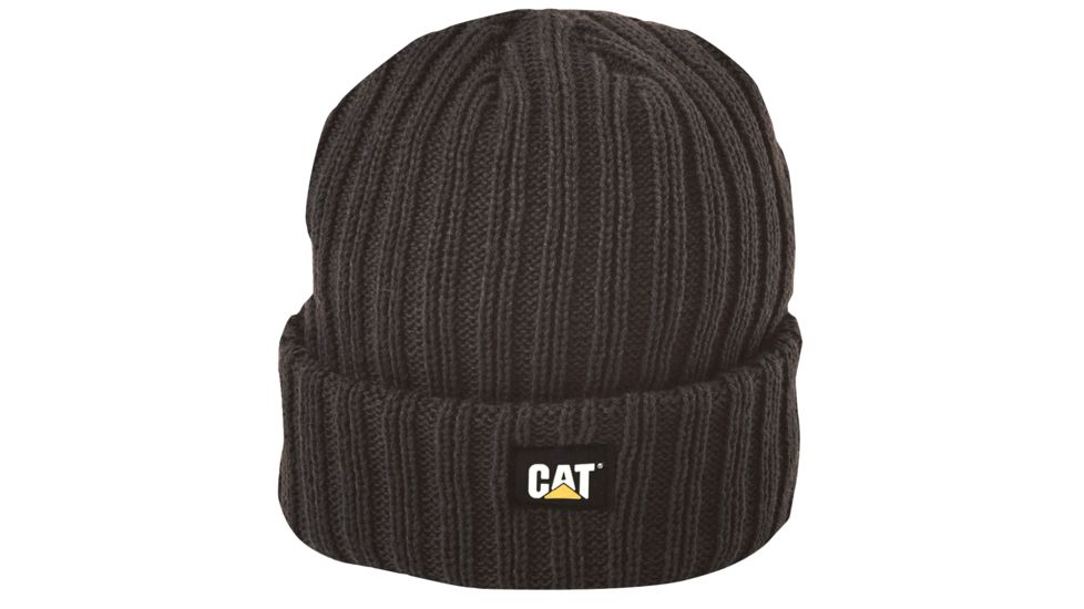Caterpillar Rib Watch Cap, Black, One Size W01443-016-OS