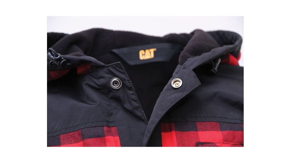 Caterpillar Sequoia Shirt Jacket, Red Buffalo Plaid, M, 1610006-10672-M