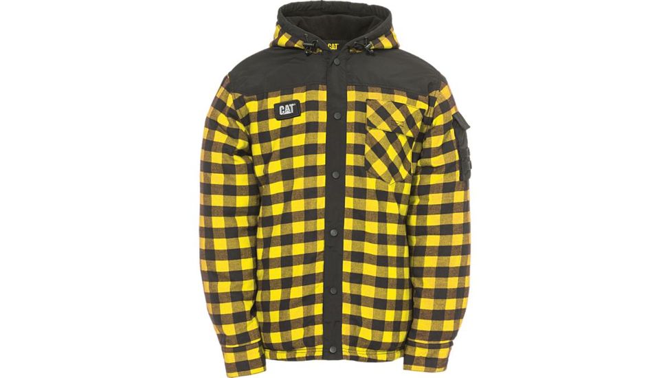 Caterpillar Sequoia Shirt Jacket, Yellow Buffalo Plaid, M, 1610006-11097-M