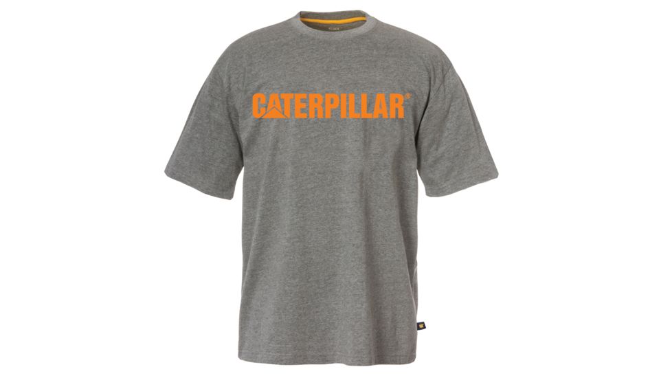 Caterpillar Stand-Out Trademark T-Shirt, Dark Heather Grey, Medium 1510468-004-M