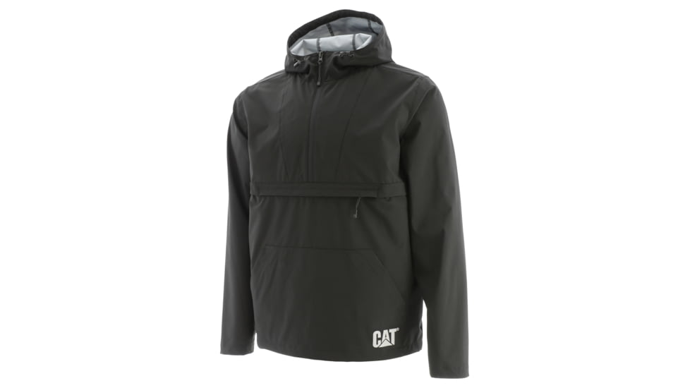 Caterpillar Trade Packable Anorak Rain Jacket - Men's, Large, Black, 1310136-10158-L