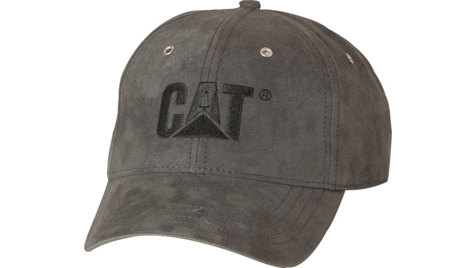 Caterpillar Trademark Microsuede Cap, Graphite, One Size W01434-061-OS