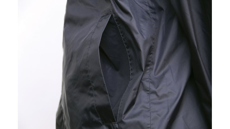 Caterpillar Typhoon Packable Rain Jacket, Black, Large 1310036-016-L