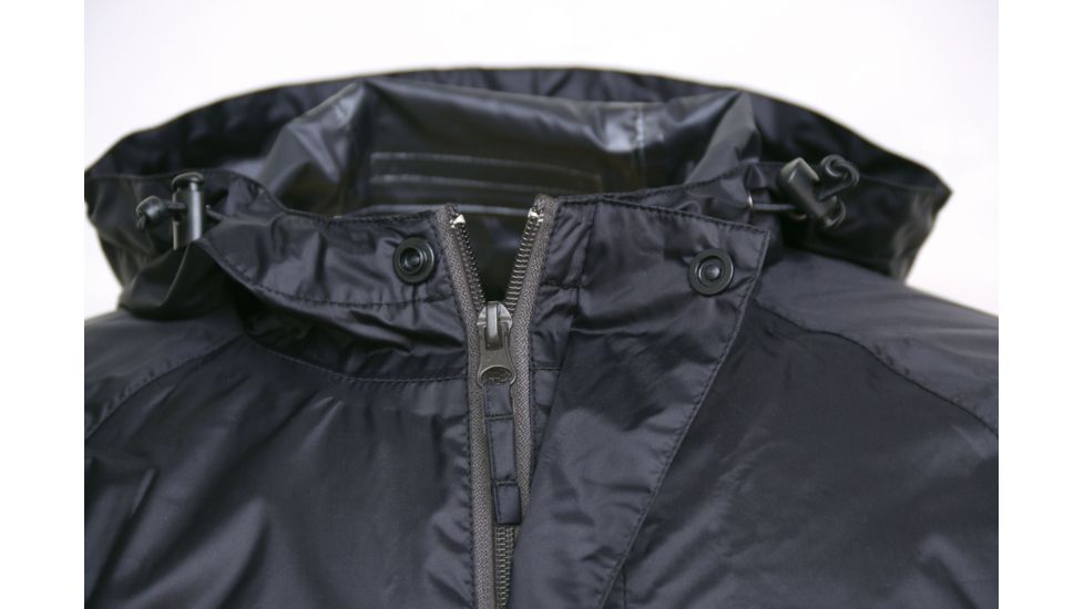 Caterpillar Typhoon Packable Rain Jacket, Black, Large 1310036-016-L