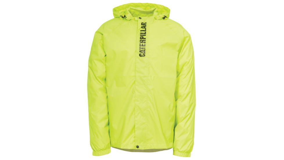 Caterpillar Typhoon Packable Rain Jacket, Hi-Vis Yellow, Medium 1310036-407-M
