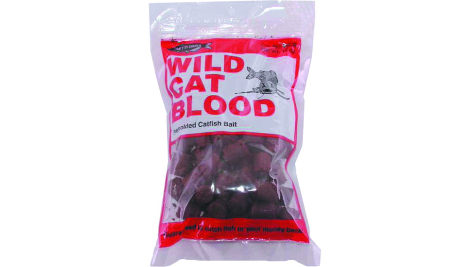 Catfish Charlie Bait Wildcat Dough Balls Blood Prepared Baits, 12 oz, WCB