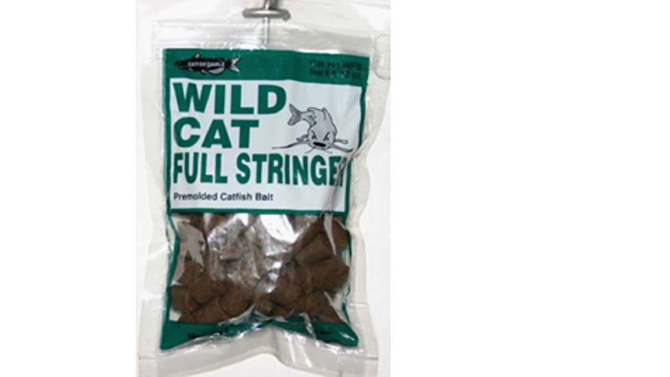 Catfish Charlie Bait Wildcat Dough Balls Full Stringer Prepared Baits, 12 oz, WFS-12-12