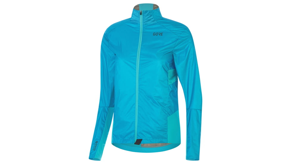 GOREWEAR Ambient Cycling Jacket Womens in Scuba Blue Large 12-14 Slim fit Windproof 28120B7B, 100734-2700-42