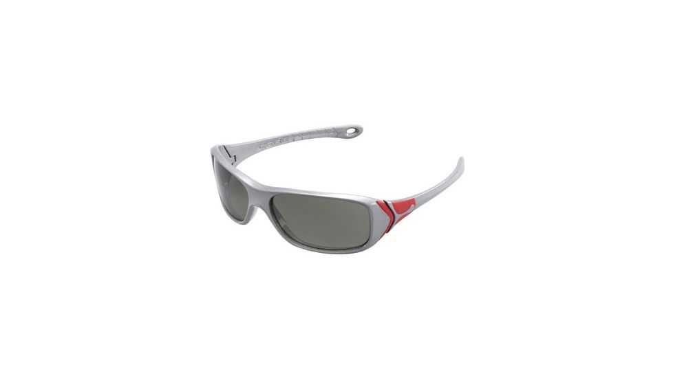 Cebe Captain Sunglass Metallic Grey/Matte Red Frame, Grey Lens CBCAP5