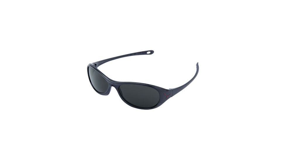 Cebe Gecko Sunglass Glossy Black Frame, Grey Polarized Lens CB1985PZ1
