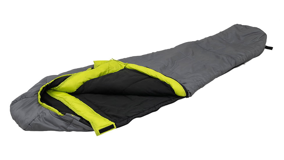 Cedar Ridge Alloy +20 Degrees Sleeping Bag, Gray/Citrus, 4911448