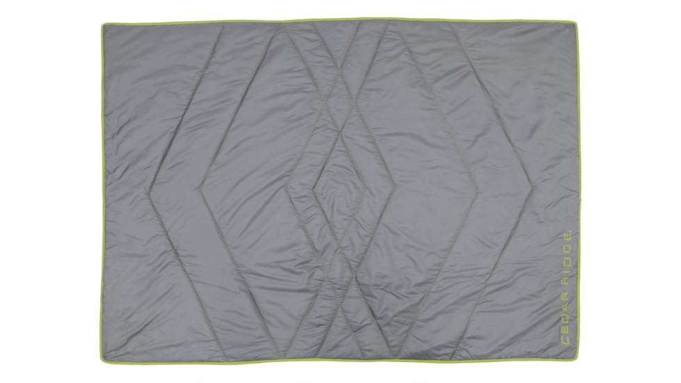 Cedar Ridge Shadow Blanket, Gray/Citrus, 4990348