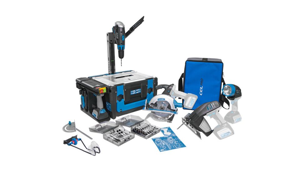 CEL Power 8 Workshop Tool Set, Blue/White, Large, P8-CP1