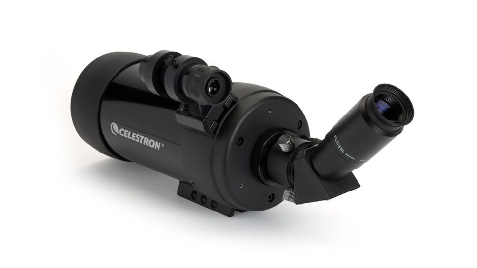 OpticsPlanet Exclusive Celestron 90mm Maksutov Angled Spotting Scope w/Tripod 52268-OP