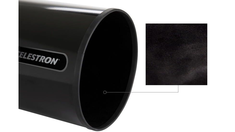 Celestron Aluminum Dew Shield And Cap, 8in, Black, 94021